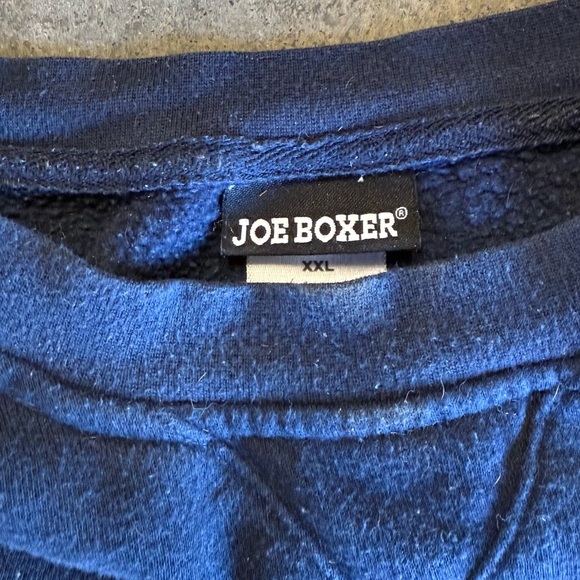 Joe Boxer Blue Crewneck Sweater - Picture 3 of 3